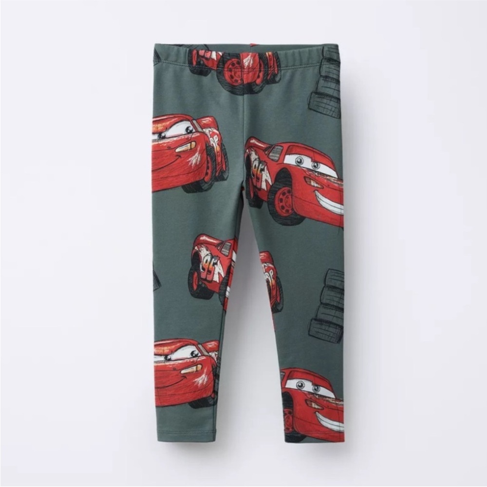 ZARA CARS LIGHTNING MCQUEEN DISNEY PRINT LEGGINGS